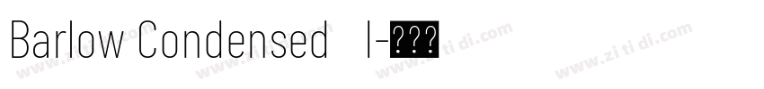 Barlow Condensed   I字体转换